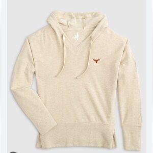 Johnnie O Carrie Pullover Hoodie Oversized Oatmeal Sz S Comfortable Soft Cozy